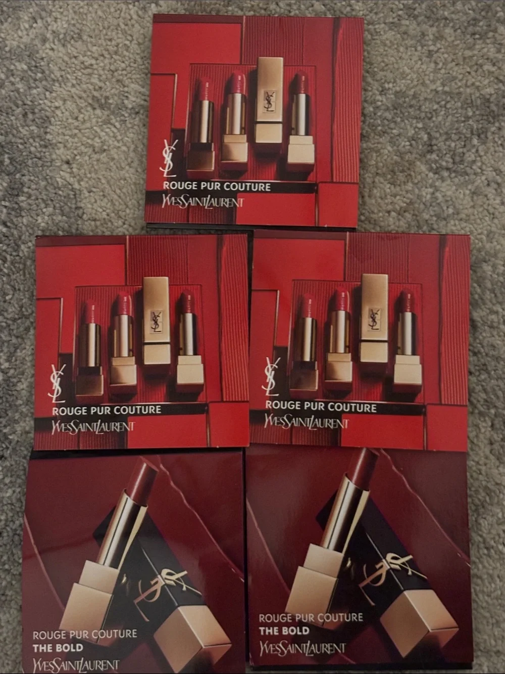 Yves Saint Laurent Rouge Pur Couture Lipstick Samples set of 5 806